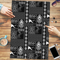 Papua New Guinea Heritage Motif Puzzle Black Version