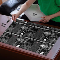 Papua New Guinea Heritage Motif Puzzle Black Version