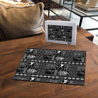 Papua New Guinea Heritage Motif Puzzle Black Version
