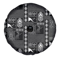 Papua New Guinea Heritage Motif Spare Tire Cover Black Version