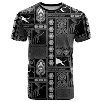 Papua New Guinea Heritage Motif T Shirt Black Version