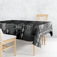 Papua New Guinea Heritage Motif Tablecloth Black Version