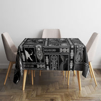 Papua New Guinea Heritage Motif Tablecloth Black Version