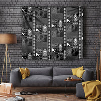 Papua New Guinea Heritage Motif Tapestry Black Version