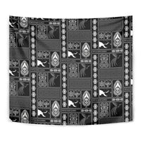 Papua New Guinea Heritage Motif Tapestry Black Version