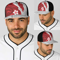 Samoa Teuila 2025 Baseball Net Cap Samoan Siapo Pattern Red Version LT05 - Polynesian Pride