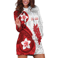 Samoa Teuila 2024 Hoodie Dress Samoan Siapo Pattern Red Version LT05 Red - Polynesian Pride