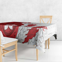 Samoa Teuila 2024 Tablecloth Samoan Siapo Pattern Red Version