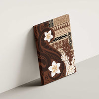 Samoa Teuila 2024 Canvas Wall Art Samoan Siapo Pattern Brown Version