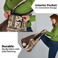 Samoa Teuila 2024 Grocery Bag Samoan Siapo Pattern Brown Version