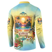 Aloha Hawaii Turtle Button Sweatshirt Retro Style - Polynesian Pride