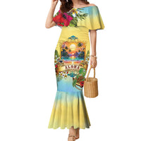 Aloha Hawaii Turtle Family Matching Mermaid Dress and Hawaiian Shirt Retro Style - Polynesian Pride