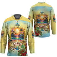 Aloha Hawaii Turtle Hockey Jersey Retro Style LT05 - Polynesian Pride