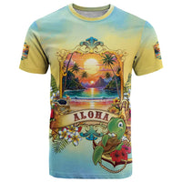 Aloha Hawaii Turtle T Shirt Retro Style - Polynesian Pride