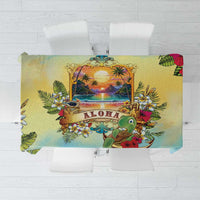Aloha Hawaii Turtle Tablecloth Retro Style - Polynesian Pride