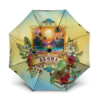 Aloha Hawaii Turtle Umbrella Retro Style - Polynesian Pride