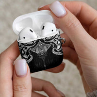 New Zealand Aotearoa AirPods Case Maori Manta Ray Moko Black - Polynesian Pride