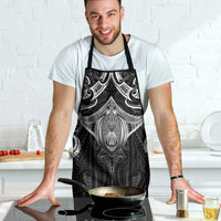 New Zealand Aotearoa Apron Maori Manta Ray Moko Black - Polynesian Pride