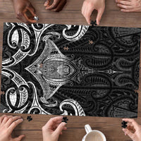 New Zealand Aotearoa Puzzle Maori Manta Ray Moko Black - Polynesian Pride