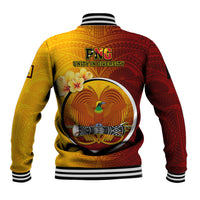 Papua New Guinea Western Province Baseball Jacket Mix Coat Of Arms Polynesian Pattern LT05 - Polynesian Pride