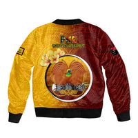 Papua New Guinea Western Province Bomber Jacket Mix Coat Of Arms Polynesian Pattern LT05 - Polynesian Pride