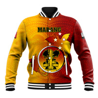 Personalized Papua New Guinea Madang Province Baseball Jacket Mix Coat Of Arms Polynesian Pattern LT05 Unisex Yellow - Polynesian Pride