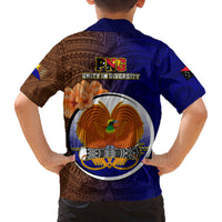 Papua New Guinea Manus Province Family Matching Long Sleeve Bodycon Dress and Hawaiian Shirt Mix Coat Of Arms Polynesian Pattern LT05 - Polynesian Pride