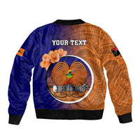 Personalized Papua New Guinea New Ireland Province Bomber Jacket Mix Coat Of Arms Polynesian Pattern LT05 - Polynesian Pride