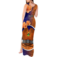 Personalized Papua New Guinea New Ireland Province Tank Maxi Dress Mix Coat Of Arms Polynesian Pattern LT05 - Polynesian Pride