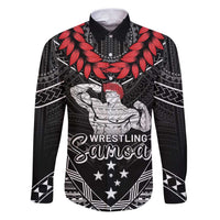 Custom Samoa Wrestling Family Matching Puletasi and Hawaiian Shirt Samoan Wrestler Ulafala Style