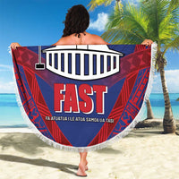 FAST Party Samoa Beach Blanket Samoan Coat Of Arms Ulafala Style LT05 - Polynesian Pride