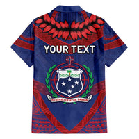 Personalised FAST Party Samoa Hawaiian Shirt Samoan Coat Of Arms Ulafala Style