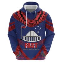 Personalised FAST Party Samoa Hoodie Samoan Coat Of Arms Ulafala Style