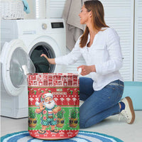 Mele Kalikimaka Hawaii Christmas Laundry Basket Funny Santa 67 Gen Alpha Slang - Polynesian Pride