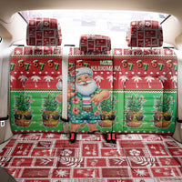 Mele Kalikimaka Hawaii Christmas Back Car Seat Cover Funny Santa 67 Gen Alpha Slang - Polynesian Pride