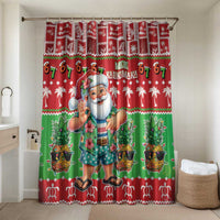 Mele Kalikimaka Hawaii Christmas Bathroom Set Funny Santa 67 Gen Alpha Slang - Polynesian Pride
