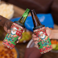 Mele Kalikimaka Hawaii Christmas 4 in 1 Can Cooler Tumbler Funny Santa 67 Gen Alpha Slang - Polynesian Pride