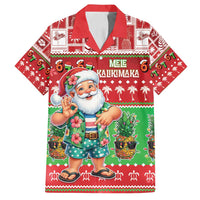Mele Kalikimaka Hawaii Christmas Family Matching Puletasi and Hawaiian Shirt Funny Santa 67 Gen Alpha Slang - Polynesian Pride