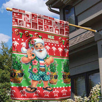 Mele Kalikimaka Hawaii Christmas Garden Flag Funny Santa 67 Gen Alpha Slang - Polynesian Pride