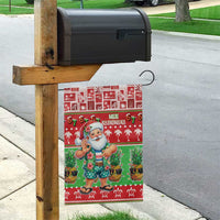 Mele Kalikimaka Hawaii Christmas Garden Flag Funny Santa 67 Gen Alpha Slang - Polynesian Pride