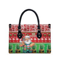 Mele Kalikimaka Hawaii Christmas Leather Bag Funny Santa 67 Gen Alpha Slang - Polynesian Pride