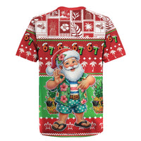 Mele Kalikimaka Hawaii Christmas Rugby Jersey Funny Santa 67 Gen Alpha Slang LT05 - Polynesian Pride