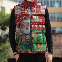 Mele Kalikimaka Hawaii Christmas Sleeveless Puffer Jacket Funny Santa 67 Gen Alpha Slang - Polynesian Pride