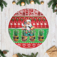 Mele Kalikimaka Hawaii Christmas Tree Skirt Funny Santa 67 Gen Alpha Slang - Polynesian Pride