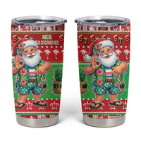 Mele Kalikimaka Hawaii Christmas Tumbler Cup Funny Santa 67 Gen Alpha Slang - Polynesian Pride