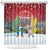 Christmas In July Shower Curtain Funny Dabbing Dance Koala And Blue Penguins