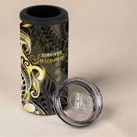 Sarcoma Awareness 4 in 1 Can Cooler Tumbler You Are Stronger Than Sarcoma