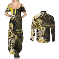 Sarcoma Awareness Couples Matching Summer Maxi Dress and Long Sleeve Button Shirt You Are Stronger Than Sarcoma