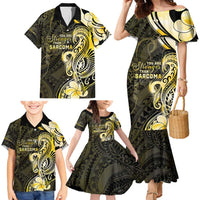 Sarcoma Awareness Family Matching Mermaid Dress and Hawaiian Shirt You Are Stronger Than Sarcoma
