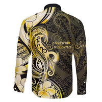 Sarcoma Awareness Family Matching Puletasi and Hawaiian Shirt You Are Stronger Than Sarcoma